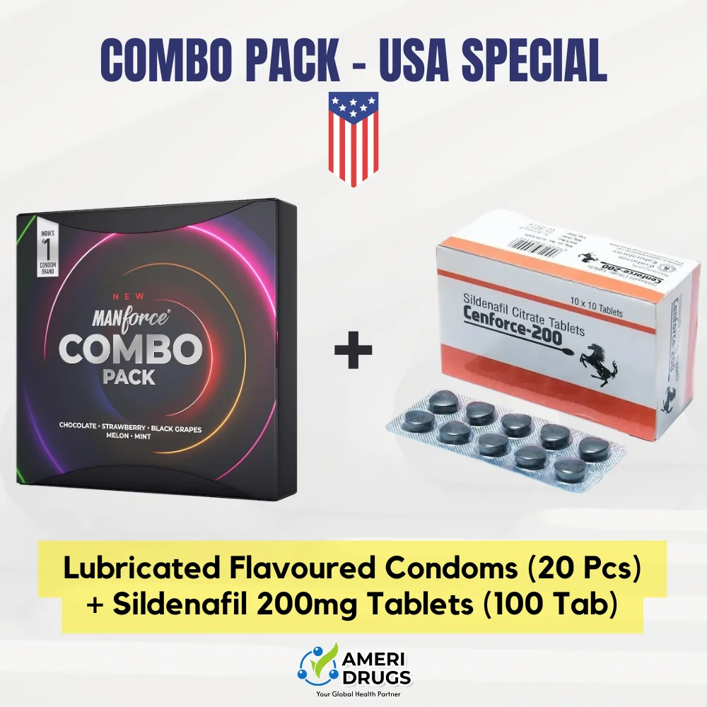 Sildenafil 200mg+ Condom Combo Pack