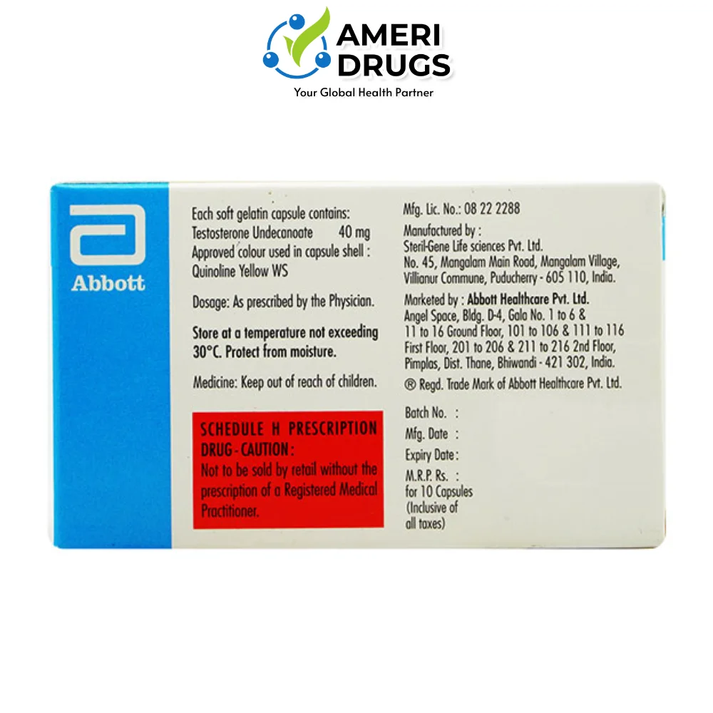 Testosterone 40mg Capsules