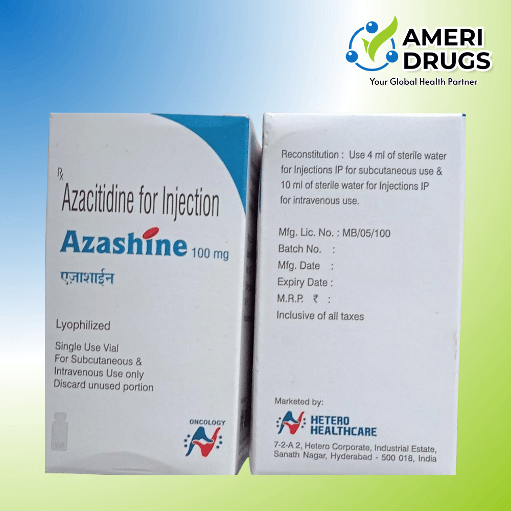 Azacitidine 100 mg injection Azashine lyophilized oncology vial