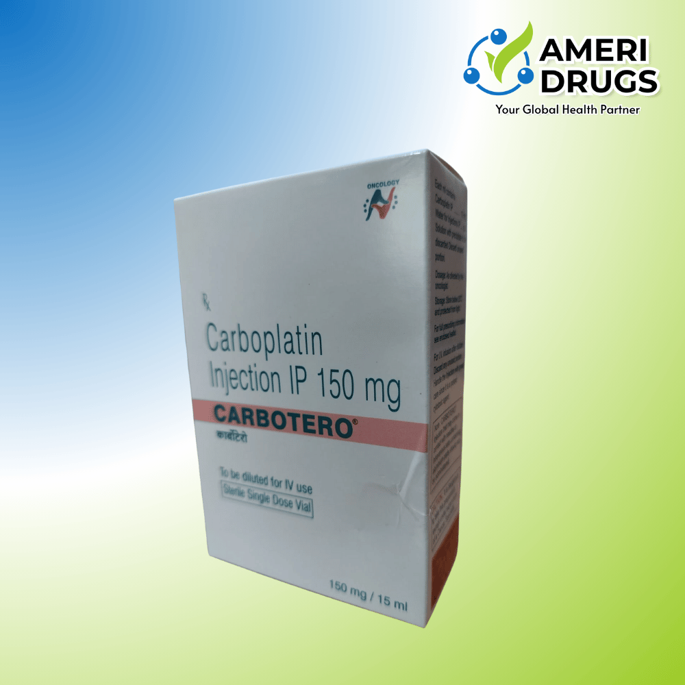 Carboplatin 150 mg injection Carbotero oncology medicine export vial