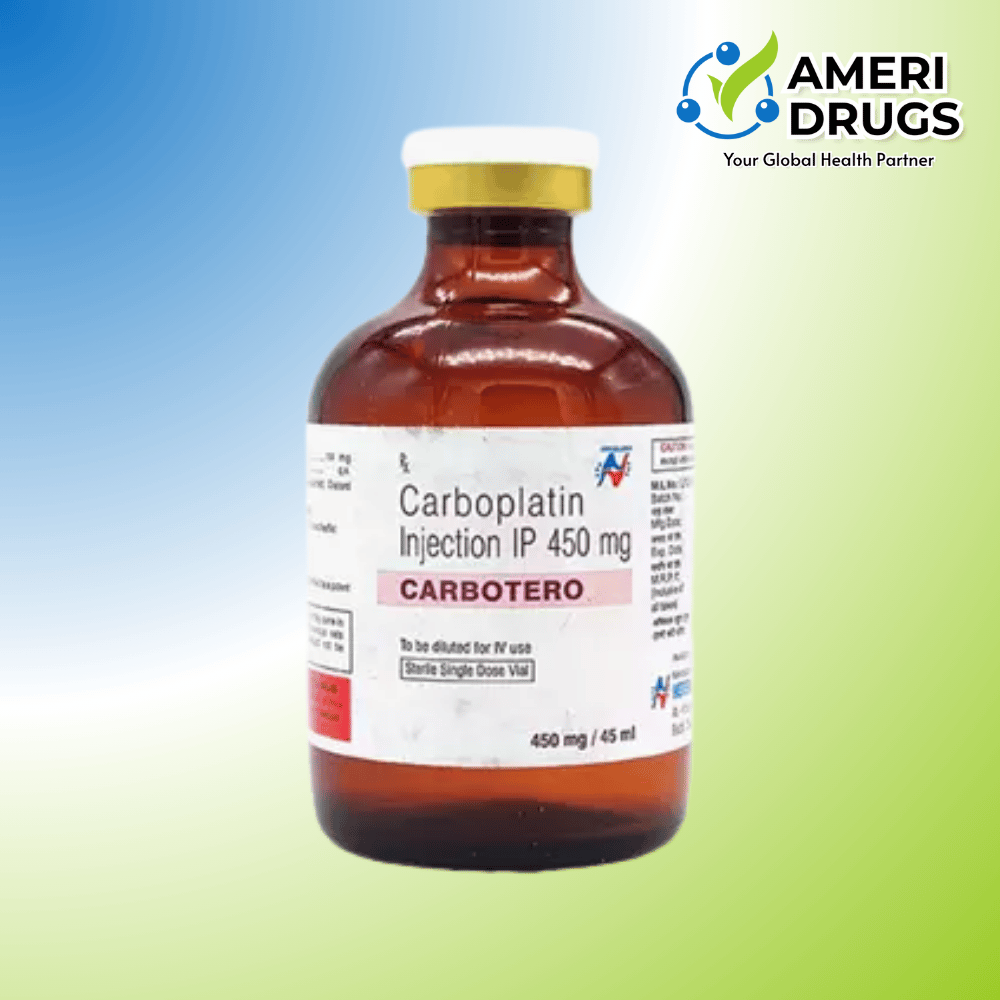 Carboplatin 450 mg injection Carbotero oncology medicine export vial