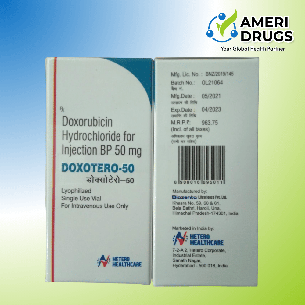 Doxotero-50 Injection Doxorubicin Hydrochloride Injection BP 50 mg