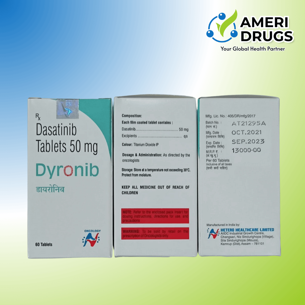 Dyronib 50 Tablets Dasatinib Tablets 50 mg