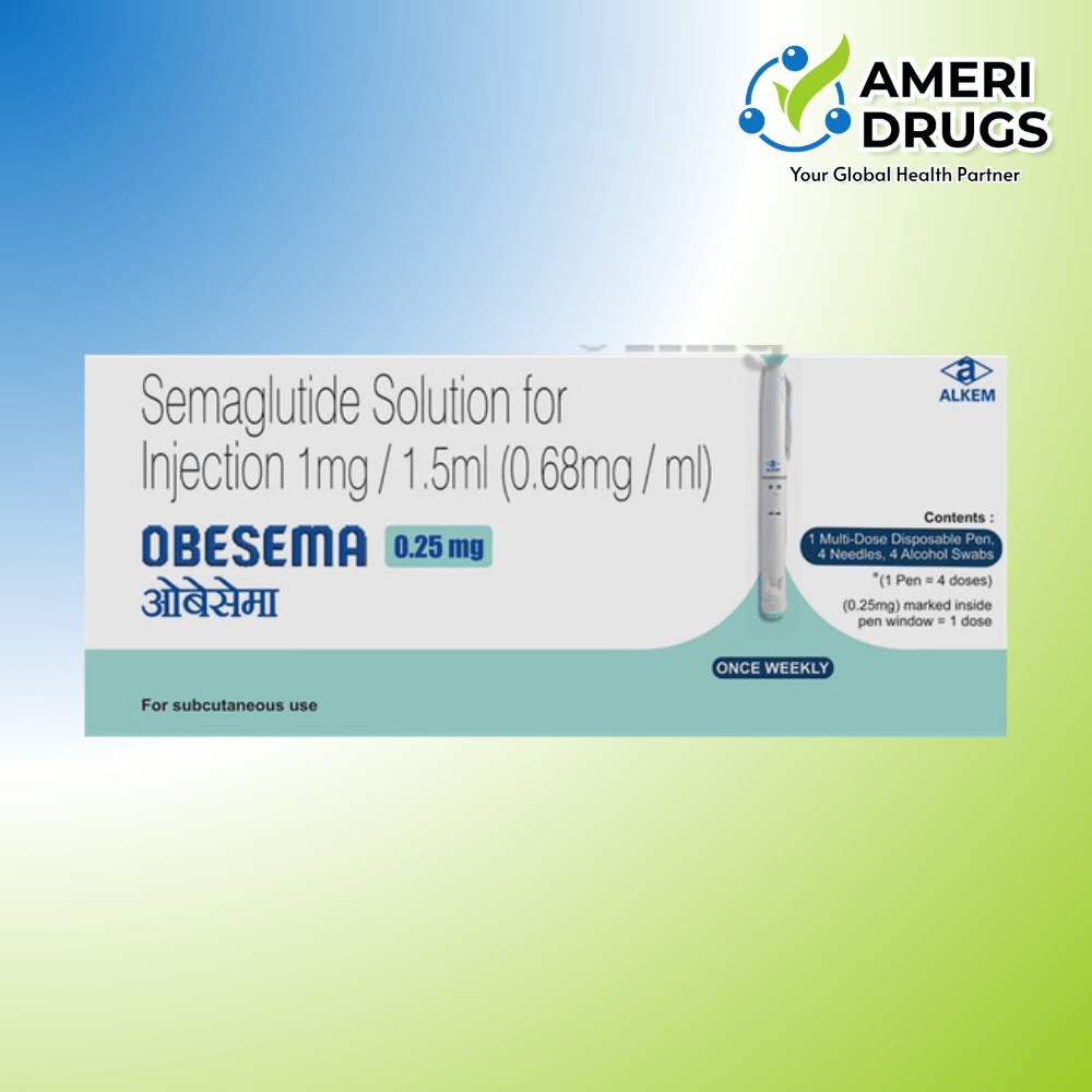 Obesema 0.25mg Semaglutide Injection Prefilled Pen Alkem