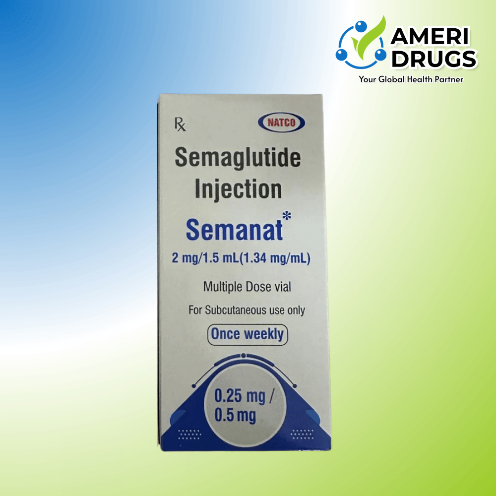Semanat 2mg Semaglutide Injection 1.5ml Multi Dose Vial Natco