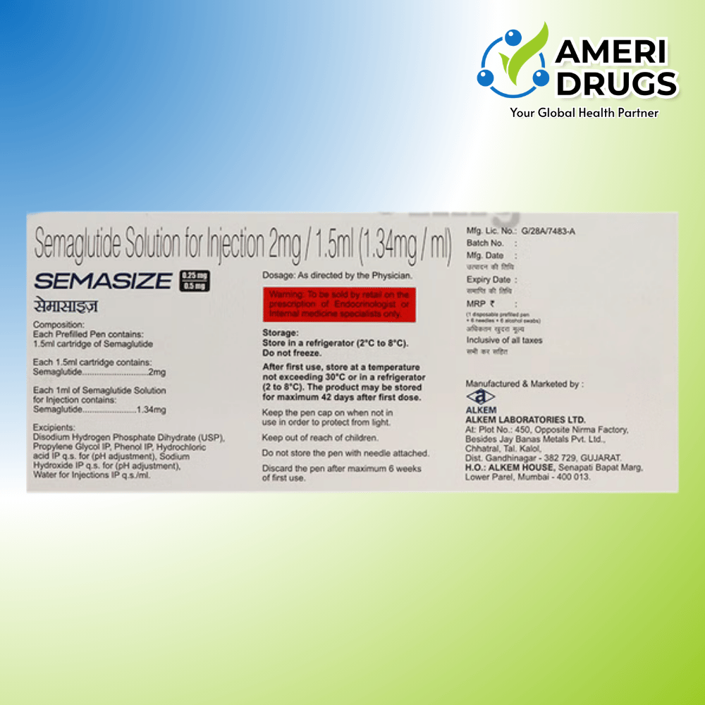 Semasize Semaglutide Injection 2mg Prefilled Pen