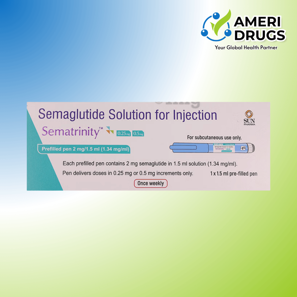 Sematrinity 2mg Semaglutide Injection 1.5ml Prefilled Pen Sun Pharma