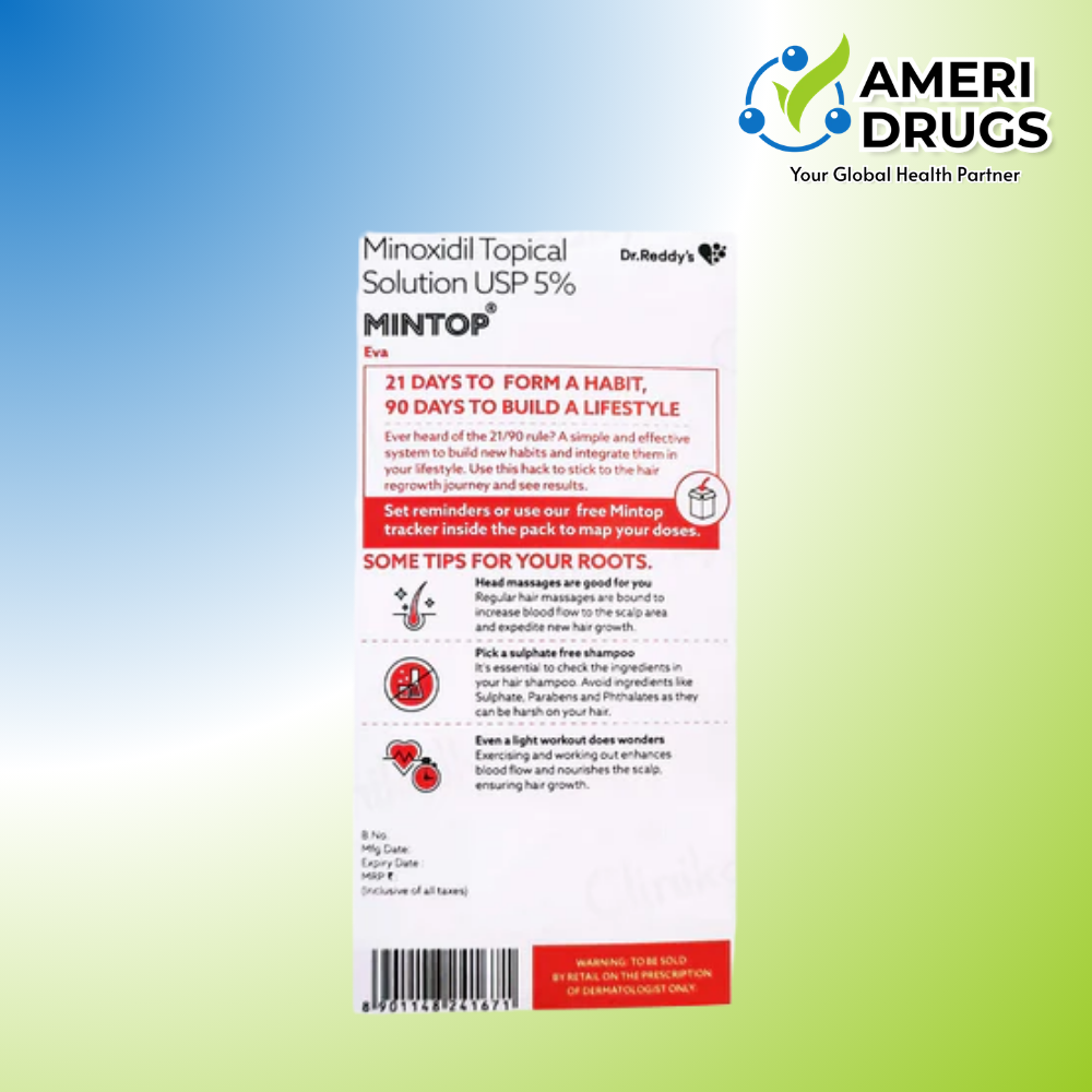 Mintop Eva Minoxidil 5% Solution